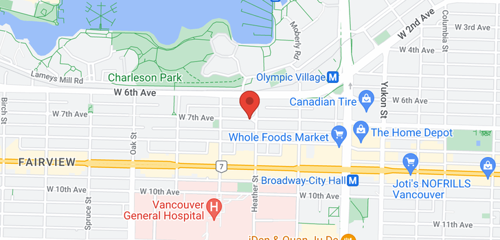 map of 12 704 W 7TH AVENUE